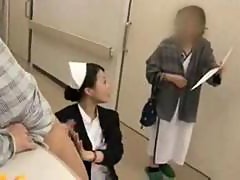 Dutiful Japanese Nurse Services Patient in Public Hospital