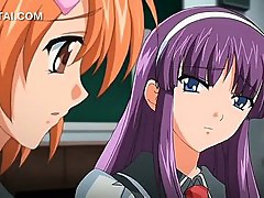 Anime school sex with hot teacher getting pussy fucked