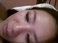 Chinese selfish exgf rub hairy pussy on webcam